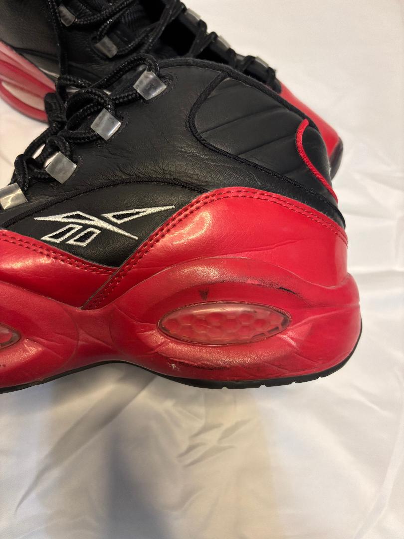 Men's Used Allen Iverson Reebok Question Mid "Street Sleigh" Sneakers - Size 10.5