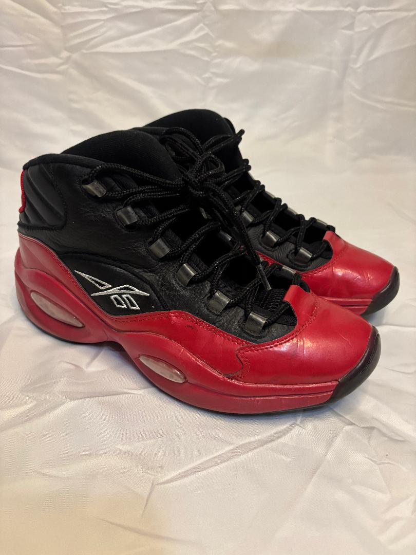 Men's Used Allen Iverson Reebok Question Mid "Street Sleigh" Sneakers - Size 10.5