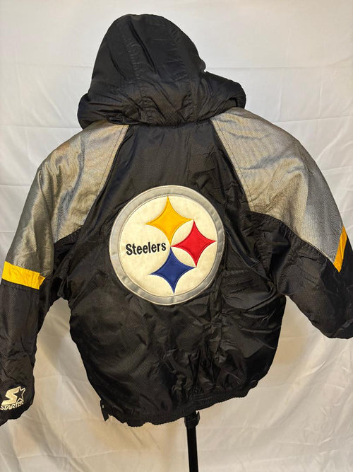 Kids Steelers Vintage Starter Jacket - Small
