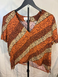 90's Lisa Jo blouse with shoulder pads -  size 12