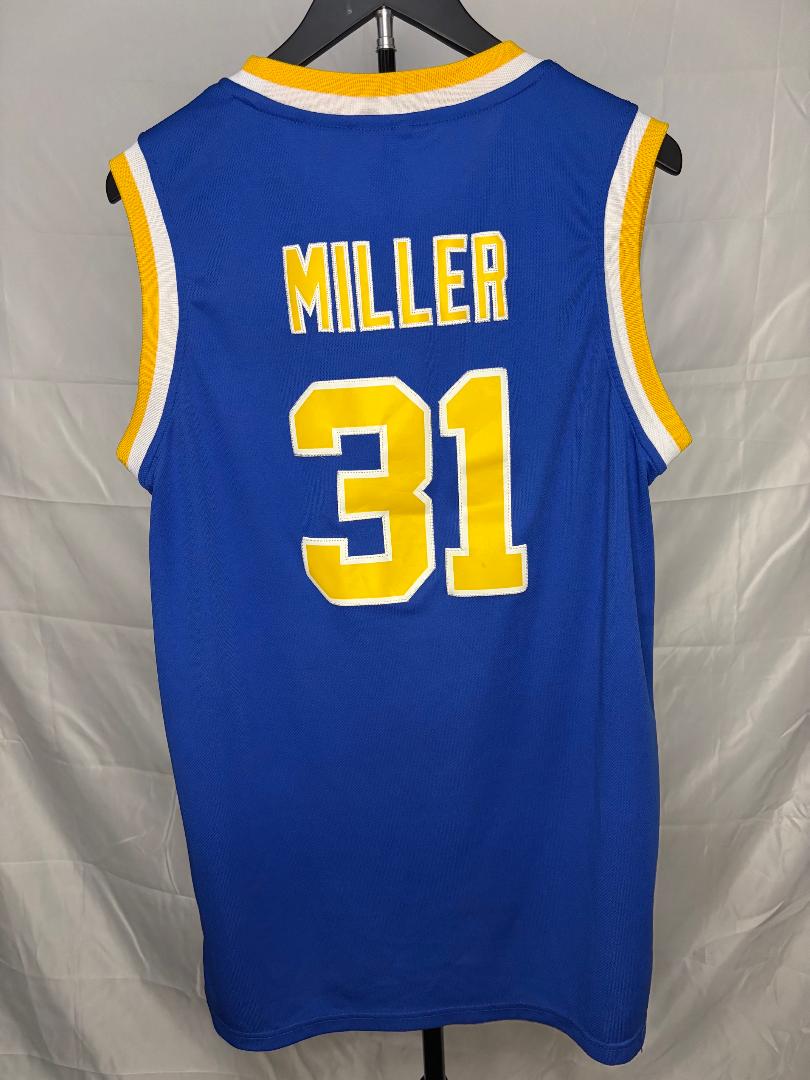 Men's Reggie Miller Replica UCLA Jersey - Large
